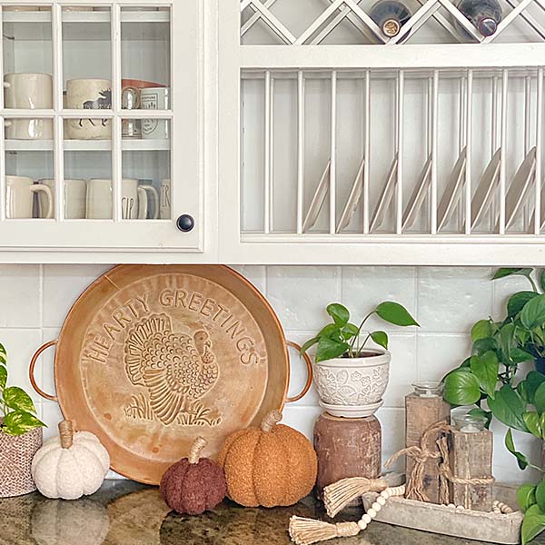 HUGE Hearty Greetings Turkey Tray