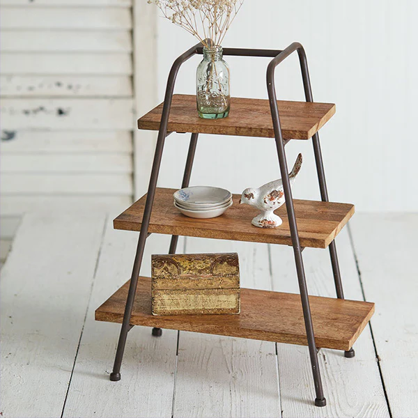 Tabletop A-Frame Shelving Stand